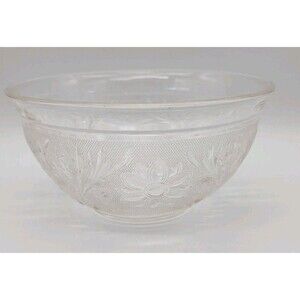 Vtg Anchor Hocking Clear Sandwich Bowl Mixing Serving 9"